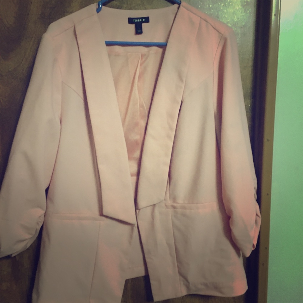 Baby pink blazer